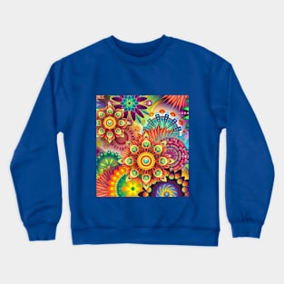 multicolored design with different shapes graffiti gift Crewneck Sweatshirt